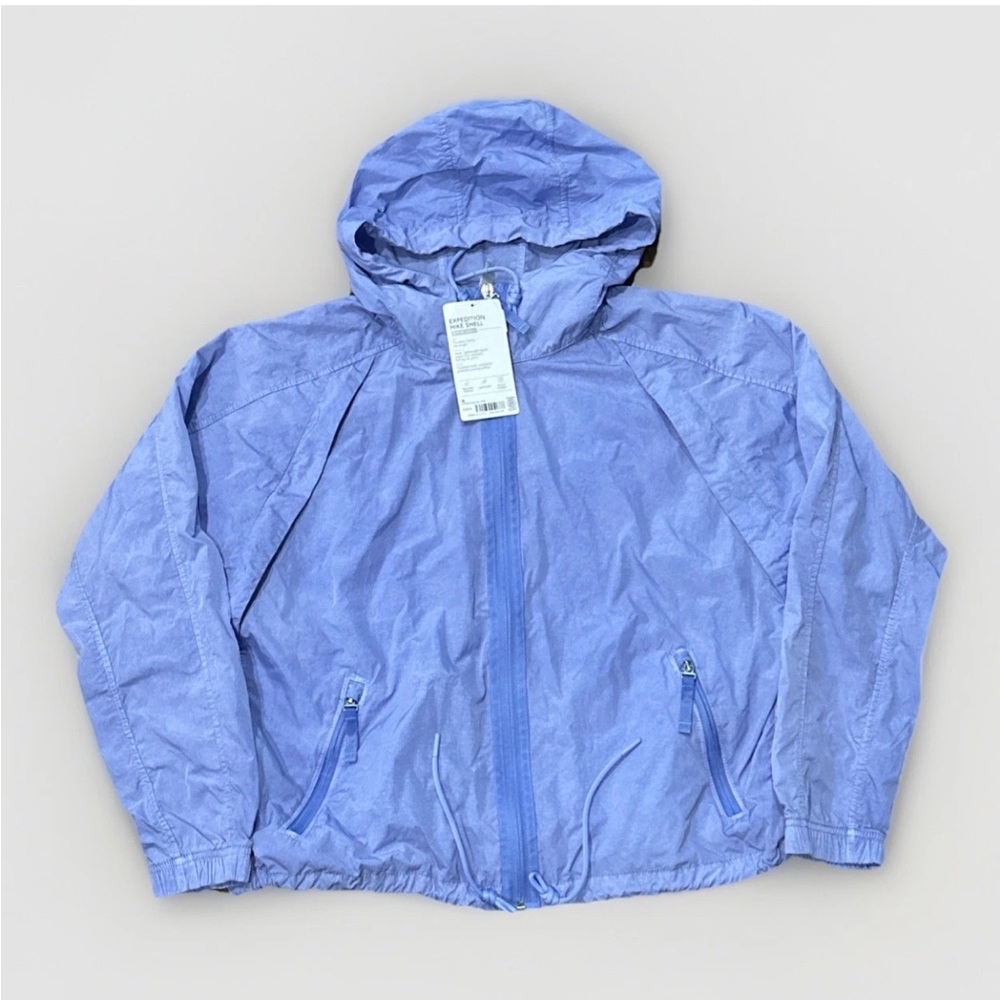 Athleta Expedition Hike Shell Jacket Women’s Small Purple Nylon Hooded NWT